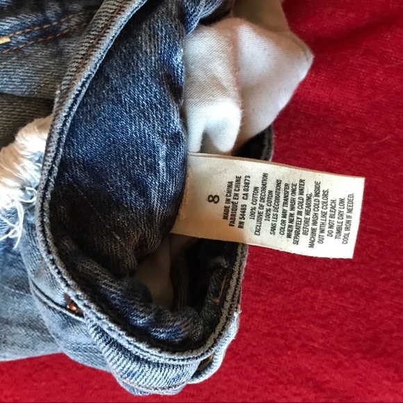 American Eagle Distressed Cutoff Denim Shorts - Picture 3 of 6